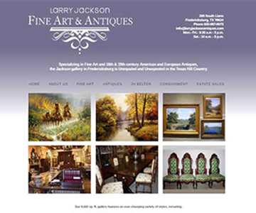 screenprint image of Larry Jackson Fine Art & Antiques website